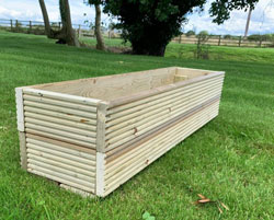 Wooden Decking Garden Box Planter 120cm