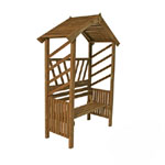 Wooden Garden Arbour Bench