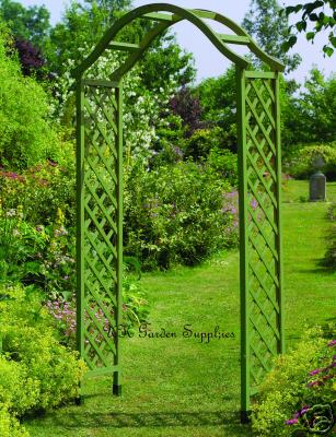 Green Wooden Garden Arch