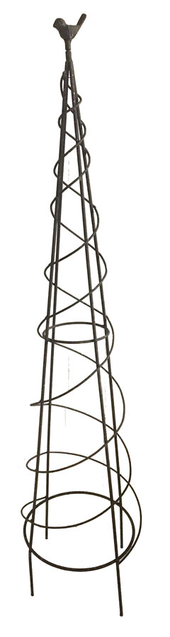 127cm Garden Obelisk - Spiral Design 