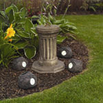 2 Solar Rock Garden Spot lights