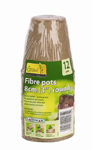 12 Seed Fibre Pots (8cm)
