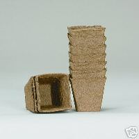 6cm Square Peat Pots