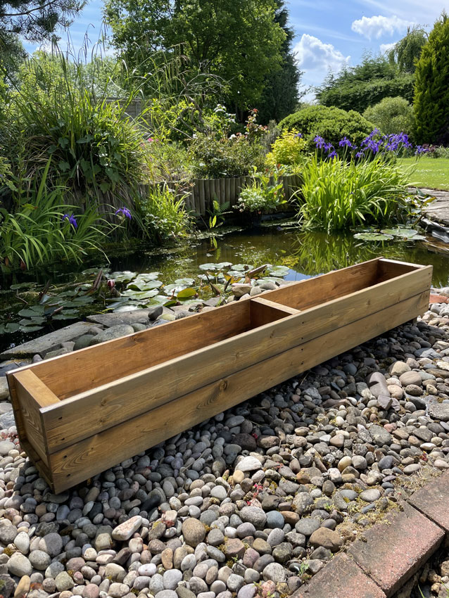 Wooden Planter 5ft Extra Long Garden Trough