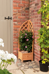 Corner Trellis Backed Planter