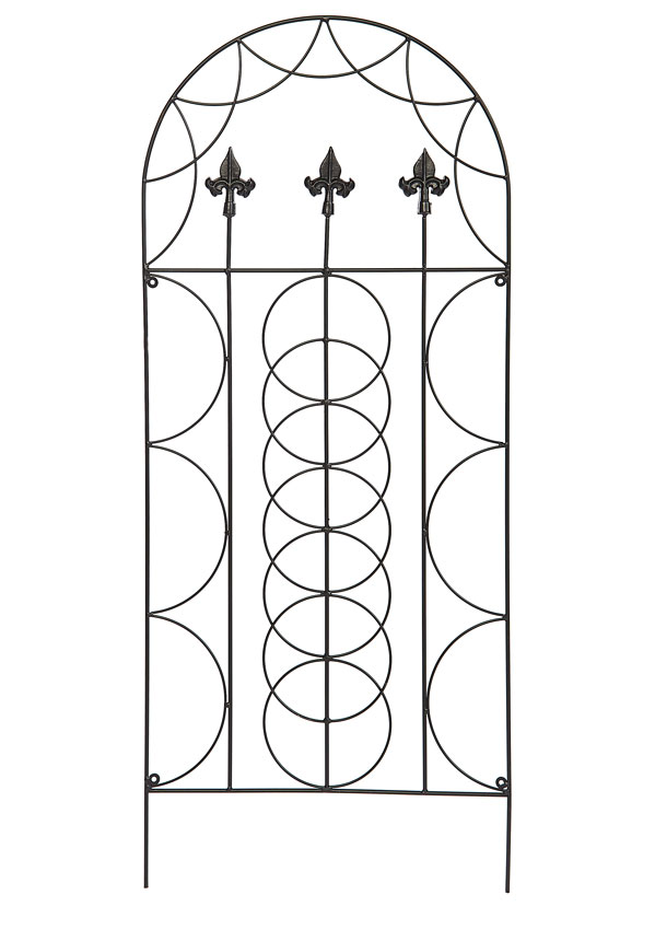 Garden Wall Trellis - Fleur de Lys Design