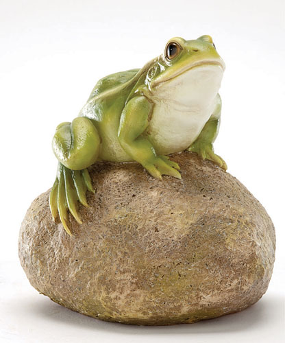 Frog Ornament On Stone