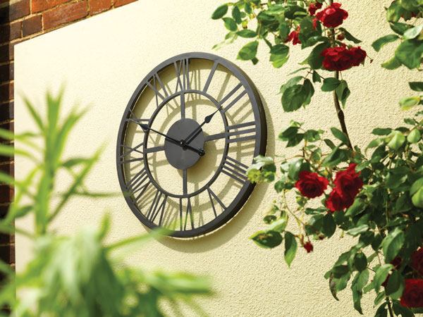 Giant Roman Numeral Patio Clock