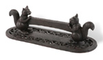 Cast Iron Boot Scraper - Squirrel Design