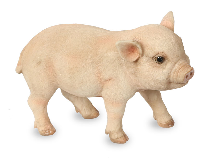 Pink Small Piglet Garden Ornament