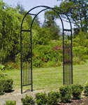Metal Garden Arch Black
