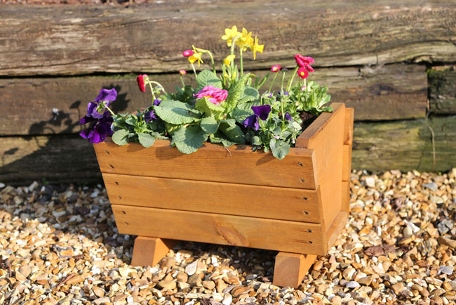 Wisley Wooden Trough Planter