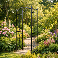 Garden Arch Arbour Rose Plant Trellis 