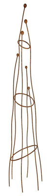 1.5m Rusted Sculptural Garden Obelisk Large