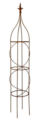 2m Rusted Metal Aston Garden Obelisk 