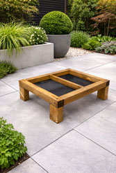 Wooden Ground Bird Feeding Tray Low Level