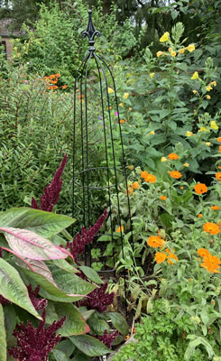 120cm Black Metal Garden Ripley Obelisk