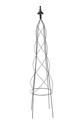 Spire Garden Obelisk Black 120cm