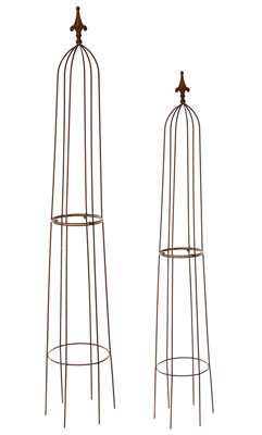 Chestnut Garden Obelisks 2Pcs