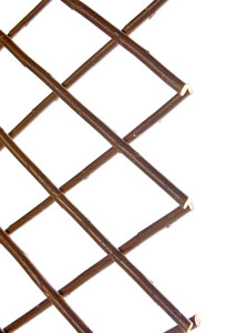 2, Willow Wicker Fence Sumery Nature Willow Trellis Expandable Plant Support Plant Climbing Lattices Trellis Willow Expandable Trellis Fence for Climbing Plants Support 36x92 Inch,Double Panel 