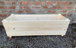 Extra Large Wooden Planter Unstained