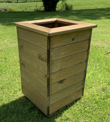 Wooden Square High Planter 