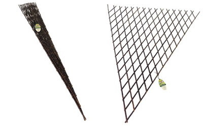 1.8m x 0.9m Expanding Willow Fan Trellis