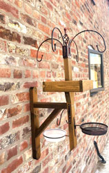 Wall Fence Mounted Bird Feeder Station Table