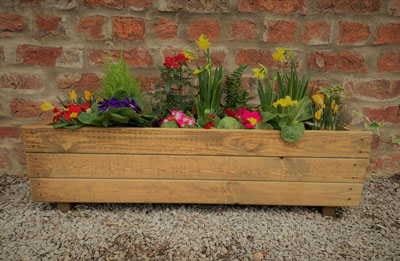 Large Wood Planter Box