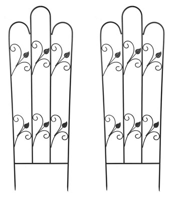 Decorative Flower Trellises Set of 2 