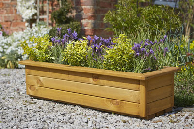 Garden Wooden Box Flower Trough Hunters