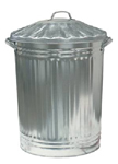 Galvanised Dustbin and Lid