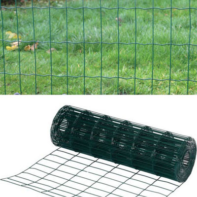 0.6m High Green PVC Garden Fence