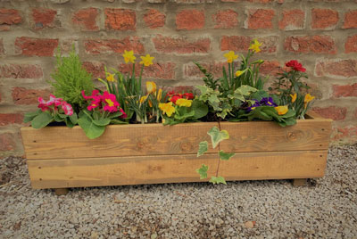 Wooden Garden Rectangle Planter