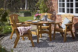 Wooden Garden and Chairs Set