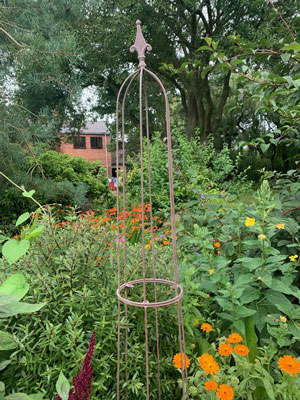 Metal Garden Ripley Obelisk 200cm Rust Effect