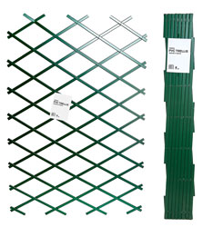 2.0m x 1.0m Expandable Green Plastic Trellis