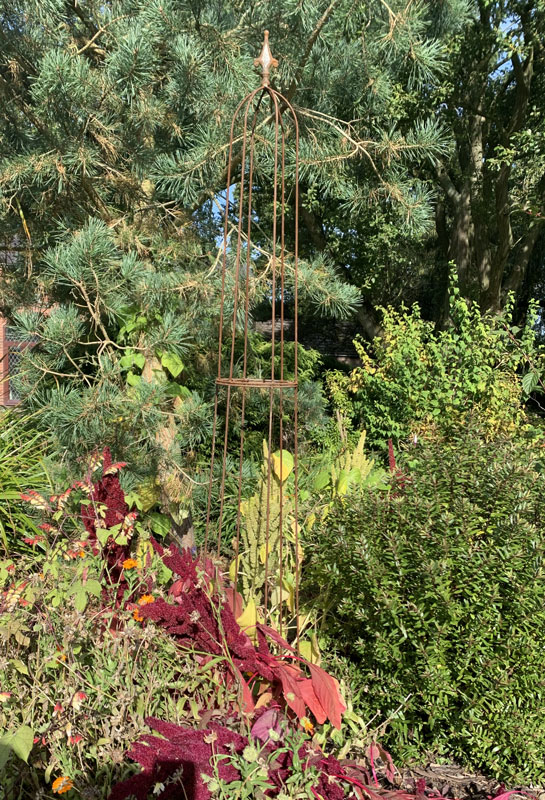 Metal Garden Ripley Obelisk 160cm Natural Rust