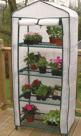 4 Tier Mini Greenhouse with Two Covers