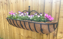 Window Box Wall Basket Scrolled Finials Heavy Duty