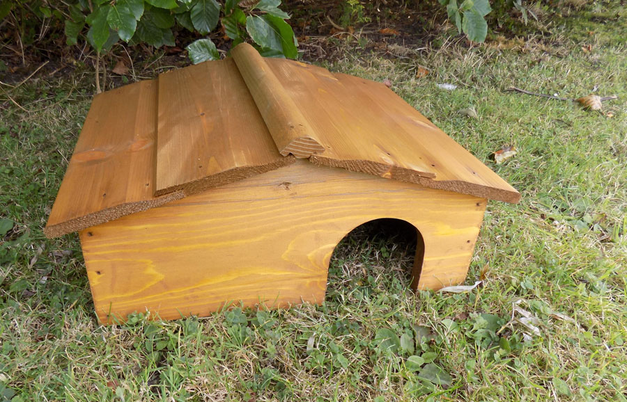 Wooden Hedgehog House