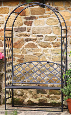 Garden Arch With Seat (Lattice)