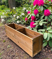 Outdoor Large Wooden Rectangular Planter Trough Box