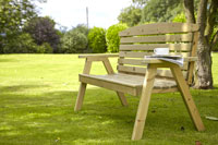 Three Seater Natural Garden Bench