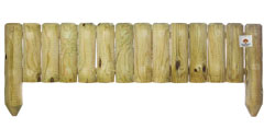 Picket  Log Roll Panel  Fence 23cm