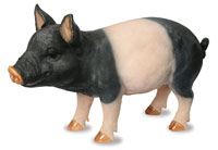 Striped Extra Large Pig Ornament
