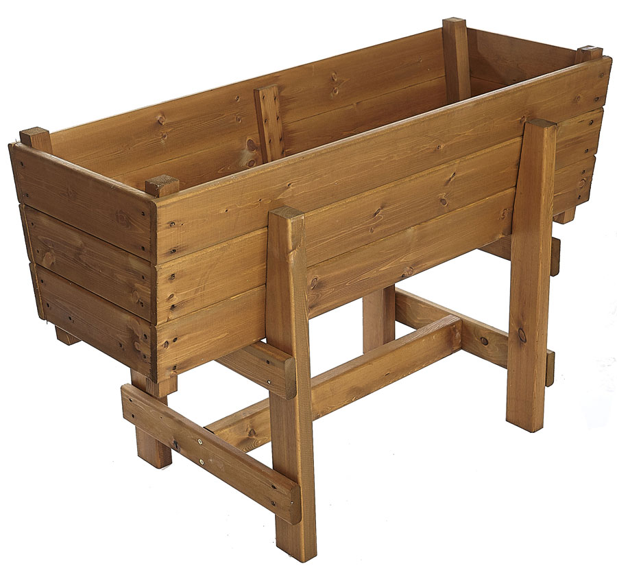 Extra Deep Large Raised Wooden Planter