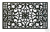 Large cast iron door mat