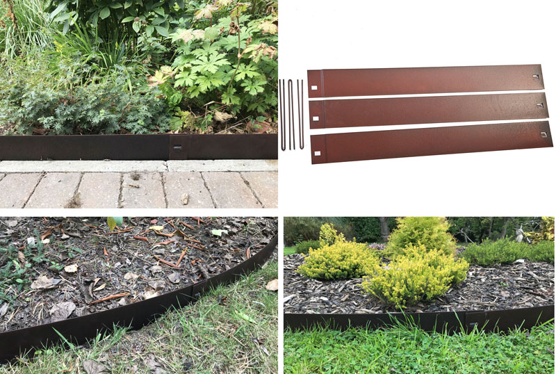 Garden Metal Lawn Edge Border Edging Kit