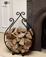 Bishop Metal Log Holder Basket